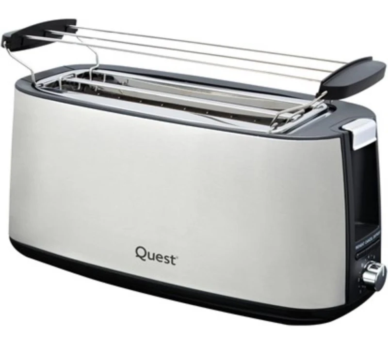 Image of QUEST 34620 4-Slice Toaster - Stainless Steel 5025301346201
