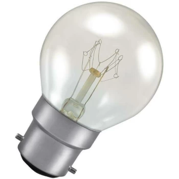 Image of Crompton - Lamps 15W Golfball BC-B22d Dimmable Colourglazed IP65 2800K Warm White Clear 100lm BC Bayonet B22 Incandescent Round Outdoor External