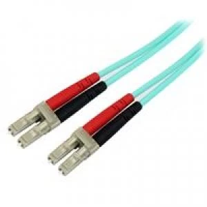 Image of Fiber Duplex Patch Cord Om3 50/125 Aqua Lszh Sc/lc- 0.5 M