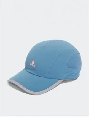 Image of adidas Four-panel Running Cap, White, Size S/M, Men