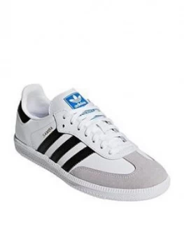 Image of adidas Originals Samba Junior - White/Black, Size 5