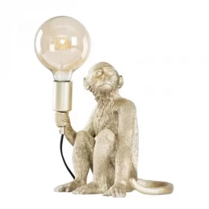 Image of George Monkey Table Lamp in Champagne Silver
