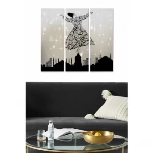 Image of MDF143775943 Multicolor Decorative MDF Painting (3 Pieces)