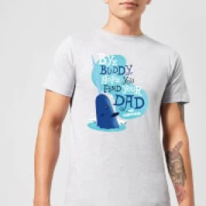 Image of Elf Bye Buddy Mens Christmas T-Shirt - Grey - L