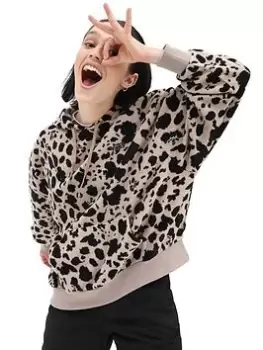 Image of Vans Dotty Long Sleeve Hoodie - Black/Print, Black Print Size M Women