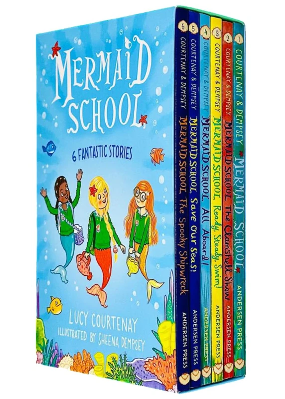 Image of Mermaid School Series 6 Book Box Set By Courtenay And Dempsey Courtenay & Dempsey Books
