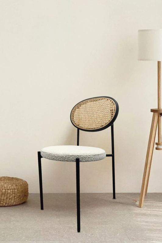 Image of Fusion Living Fusion Living Paris Dining Chair in Cream Cream One Size Unisex 5056409316902