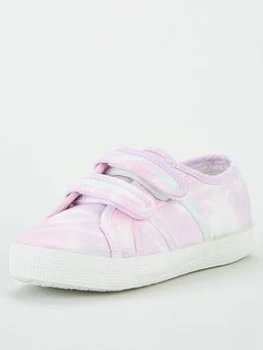 Image of Superga Girls 2750 Cotj Tie Dye Strap Plimsoll Pump
