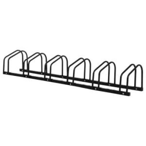 Image of HOMCOM Bike Parking Rack, 160Lx33Wx27H cm, Steel-Black