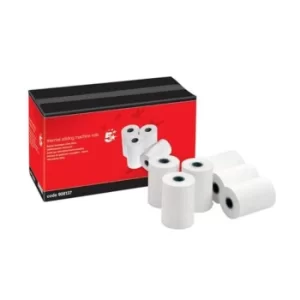 Image of 5 Star Office Thermal Printer Rolls Single-ply W80xD80xCore12.7mm 76m [Pack 20]