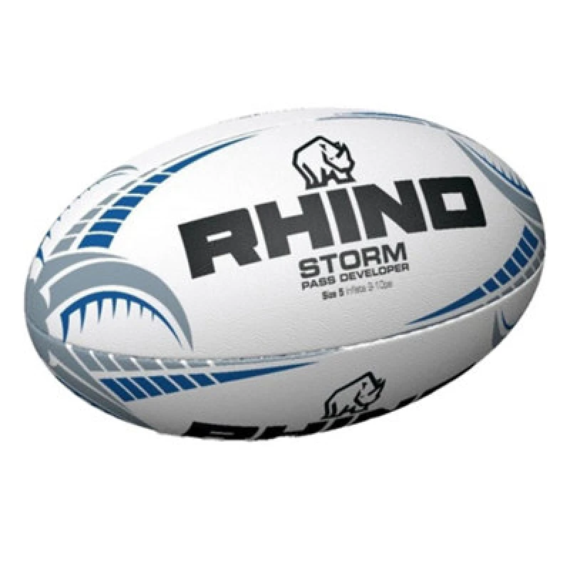Image of Rhino Storm P Developer Rugby Ball White (5)