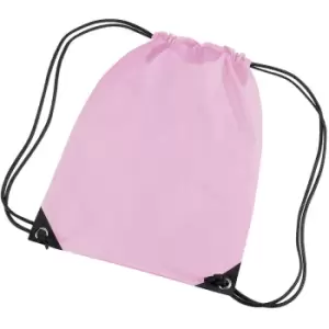 Image of Premium Gymsac Water Resistant Bag (11 Litres) (One Size) (Classic Pink) - Bagbase