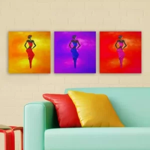Image of PDKR10351 Multicolor Decorative Canvas Painting (3 Pieces)