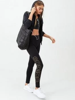 Image of Adidas W E Branded Tight - Black