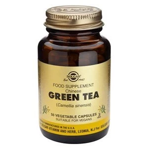 Image of Solgar Chinese Green Tea Vegetable Capsules 50 Veg Caps