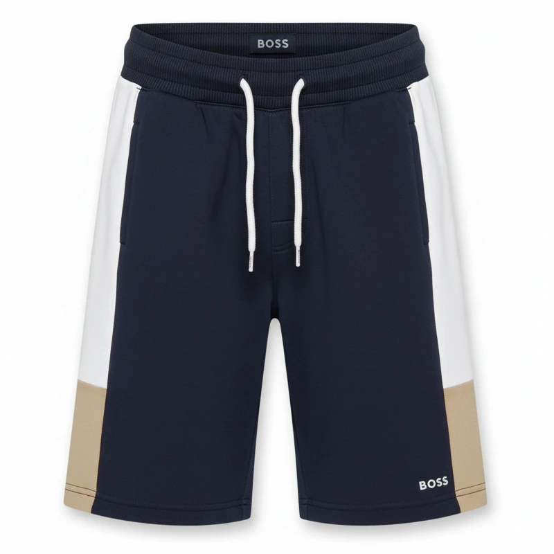 Image of Boss Kids Col Soft Fleece Jogger Shorts Navy 849 male 4 Yrs