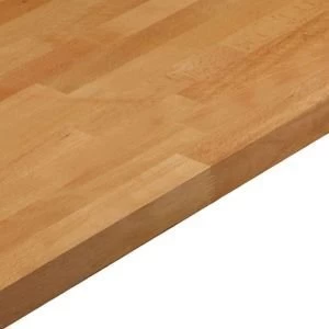 Image of 27mm Square edge Solid beech Worktop L3m D600mm