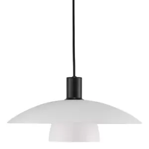 Image of Verona Dome Pendant Ceiling Light Black, E27