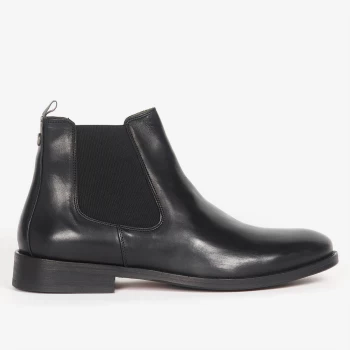 Image of Barbour Mens Bedlington Leather Chelsea Boots - Black - UK 8
