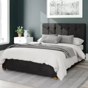 Image of Aspire Hepburn Ottoman Storage Bed Kimyo Charcoal Small Double