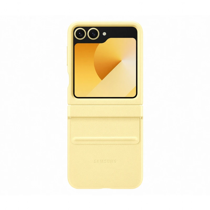 Image of Samsung Faux Leather Case / Kindsuit Case for Z Flip6 Yellow