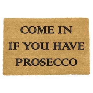 Image of Artsy Typo Coir Doormat Prosecco Artsy Doormat TYPO-PROSECCO