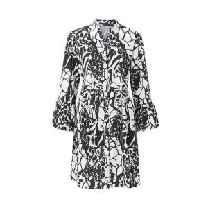 Image of Mela London White Printed 'Delta' Shirt Dress - 8