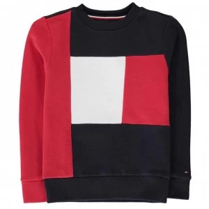 Image of Tommy Hilfiger Junior Boys Colour Block Sweatshirt - Multi