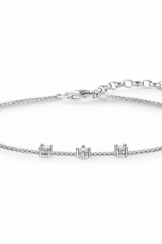 Image of Ladies Thomas Sabo Sterling Silver Glam & Soul Cubic Zirconia Bracelet A1538-051-14-L19.5V