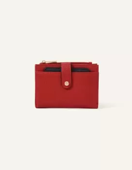 Image of Accessorize Womens Bifold Purse With Card Holder Red, Size: 10x14cm