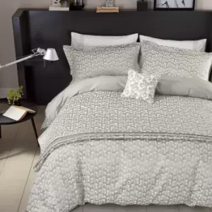 Image of Helena Springfield Mikkel Single Duvet Cover Set, Silver