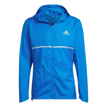 Image of adidas Own the Run Jacket Mens - Blue Rush / Reflective Silver