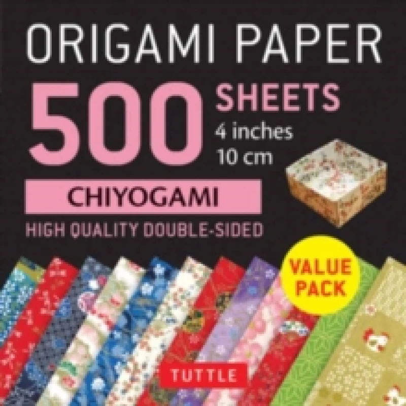 Image of Origami Paper 500 Sheets Chiyogami Patterns 4 (10 Cm). Loose-leaf. By Tuttle Publishing" Books
