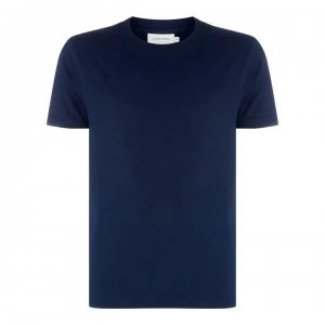 Image of Calvin Klein Plain Crew Neck T Shirt - Navy 484