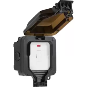 Image of MLA Knightsbridge IP66 13A Fused Spur Unit With Neon - OP6N