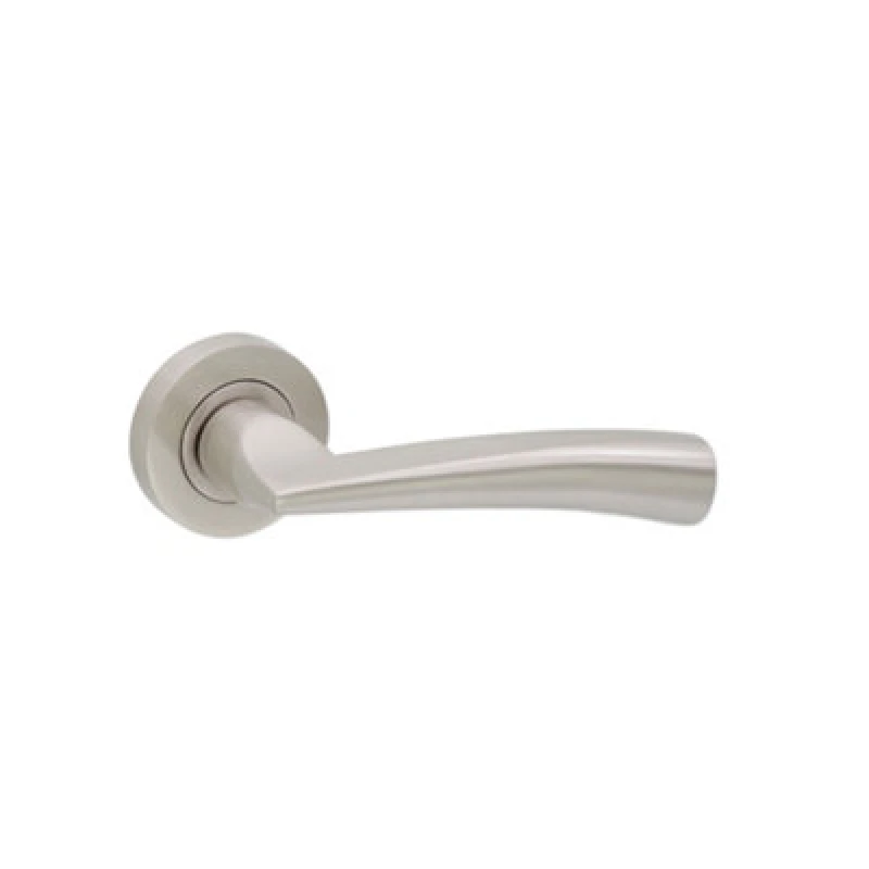 Image of Spira Brass Leygo Lever On Rose Satin Nickel