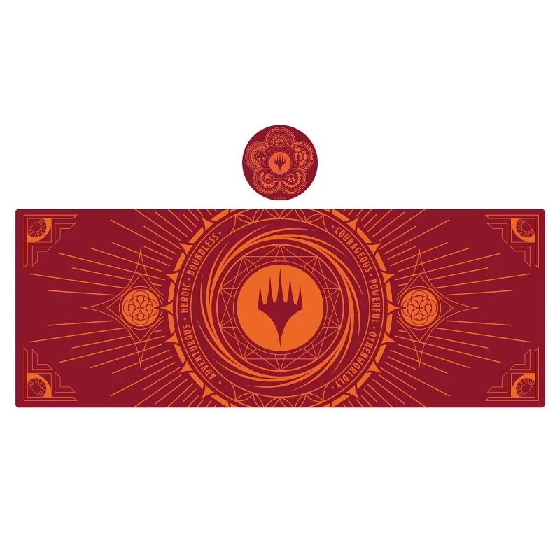 Image of Magic The Gathering XL Desk Pad & Coaster Set Red unisex