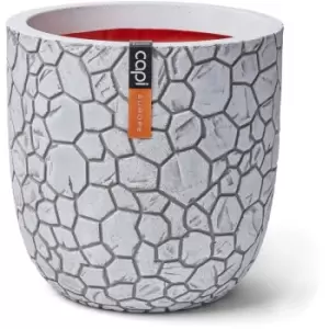 Image of Egg Planter Clay Ball 43 x 41cm Ivory Capi White