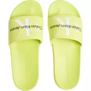 Image of Calvin Klein Jeans Calvin Klein Jeans Monogram Slide - Yellow