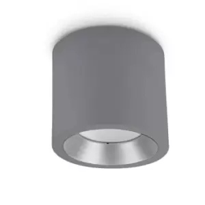 Image of LED Large Outdoor Surface Mounted Spotlight Grey IP65
