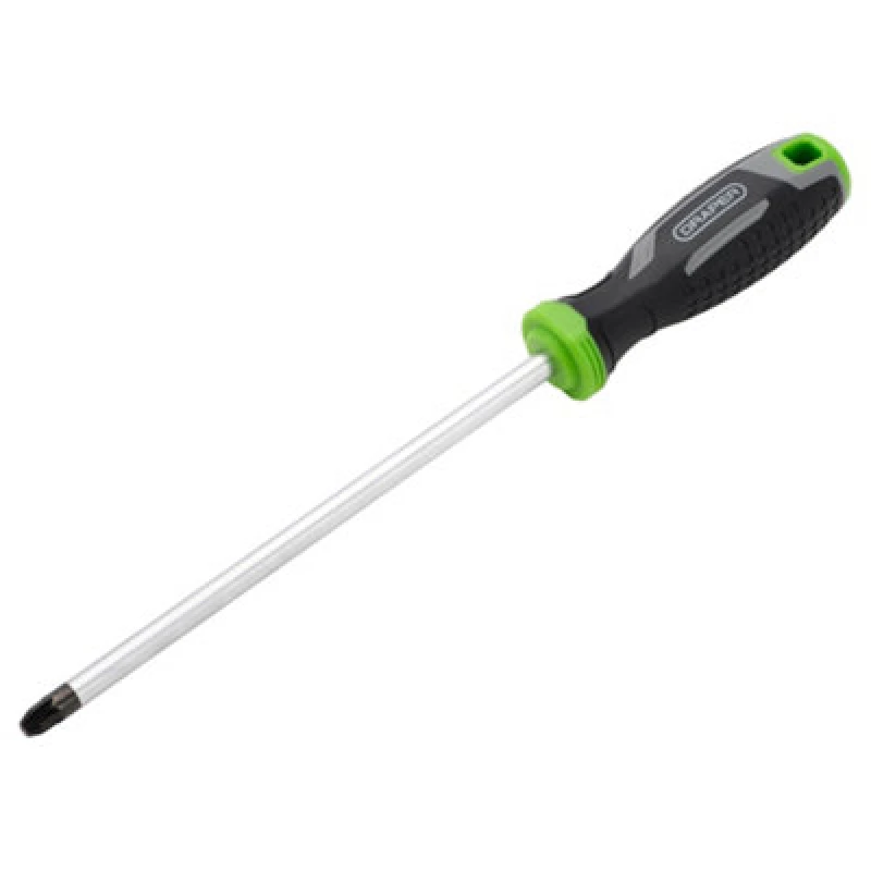 Image of Draper 13910 Pozi Soft Grip Screwdriver, Pz4 X 200mm