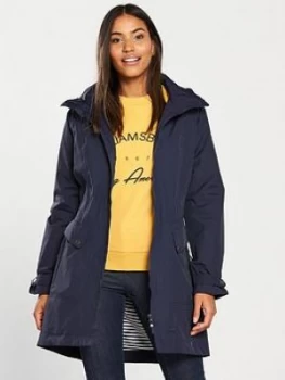 Image of Trespass Rainy Day Waterproof Jacket - Navy, Size L, Women