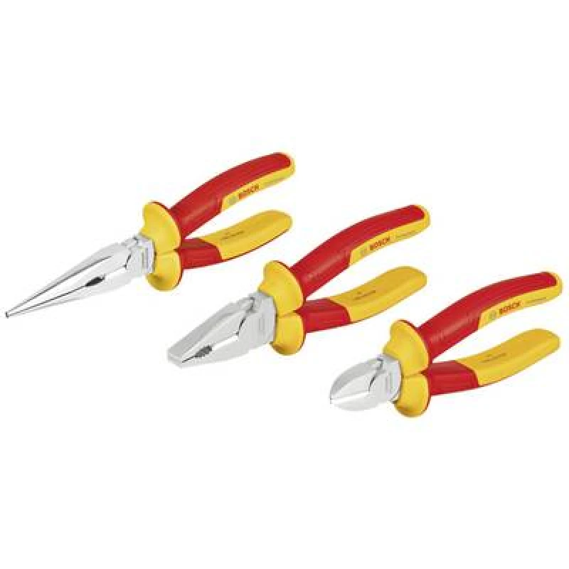 Image of Bosch Professional Bosch Professional 1600A02NG0 VDE Pliers Set 3 Piece 1600A02NG0