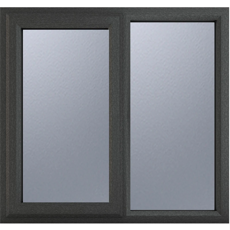 Image of Crystal Triple Glazed Window Grey/White Lh 1190 X 965Mm Obscure 24GWOTG1190965