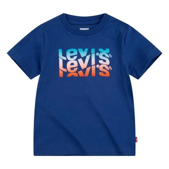 Image of Levis 9EC826-U29 boys's Childrens T shirt in Blue - Sizes 12 years,14 years,16 years