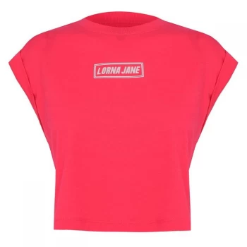 Image of Lorna Jane Logo Tank Top - Neon Raspberry