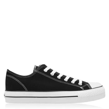 Image of SoulCal Canvas Low Trainers Ladies - Black/White