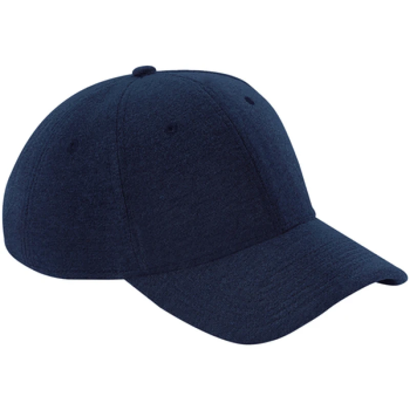 Image of Beechfield Beechfield Men Athleisure Jersey Baseball Cap in Navy Navy One Size Male 5063470699476