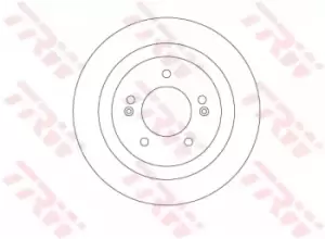 Image of TRW Brake disc DF6367 Brake rotor,Brake discs HYUNDAI,i40 CW (VF),i40 (VF)