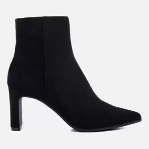 Image of Dune Womens Ottaly Suede Heeled Boots - Black - UK 6